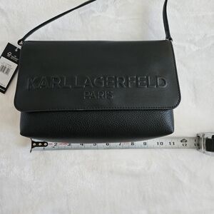 NWT Karl Lagerfeld Elegant Black Handbag Crossbody